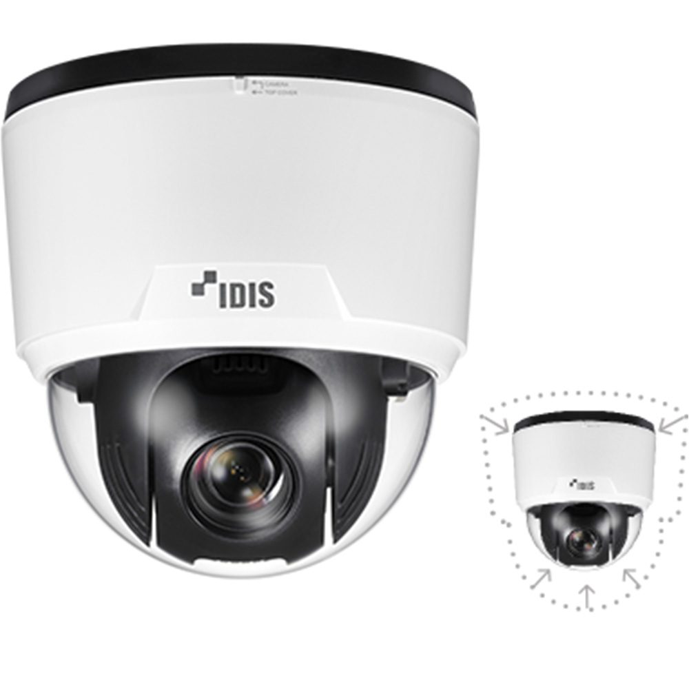 IDIS IP-Mini-PTZ Kamera, 2MP, 5,3-64mm, 12fach Zoom, NDAA-1