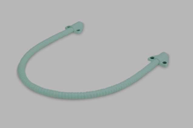 Kabelübergangsset grau 500mm, DM14/10mm-1