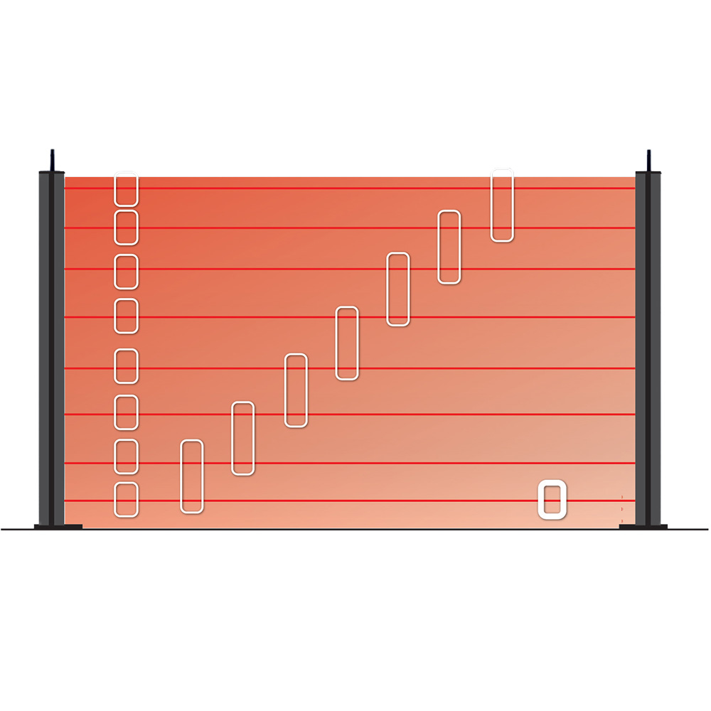Aritech Lichtschrankenpaar, 50m, 4 Strahlen, mit Heizung, IP44, schwarz-2