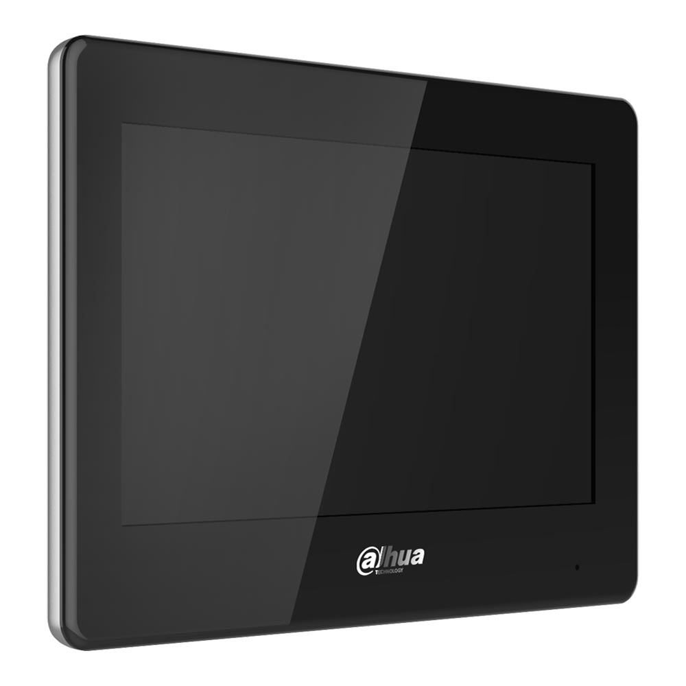 Dahua Touch-Screen-Monitor 7", IP-WLAN, 2-Draht, schwarz, ohne PoE, DHI-VTH5422HB-W-4