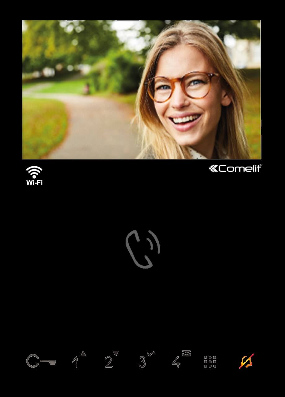 Comelit Abdeckung, Mini HF Wifi, schwarz - 6734B