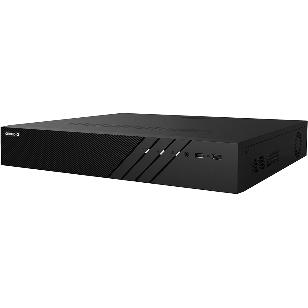 Grundig IP-PoE-Rekorder, 16 Kanäle, 4x SATA à 10 TB, 1,5U, schwarz-1