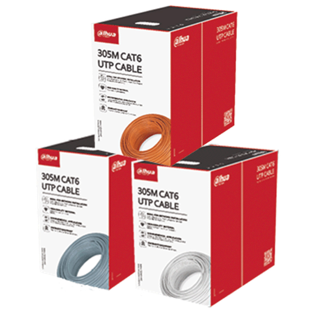 Dahua CAT6 UTP Kabel 305m, Kupfer 99,97%, weiß-1