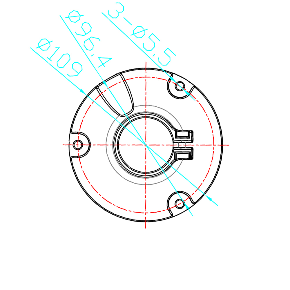 Hängeadapter Ø38mm, Länge 350mm, weiß-2