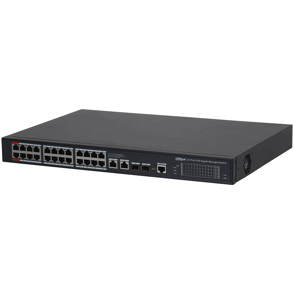 Dahua Gigabit-Switch, 28 Ports, 24 Ports PoE, PoE+, Hi-PoE, managed-1