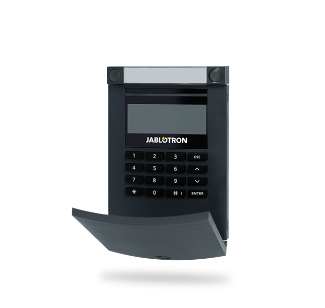 JA-154E-AN Jablotron Funk-Bedienteil mit LCD-Display, Codetastatur und Leser, anthrazit