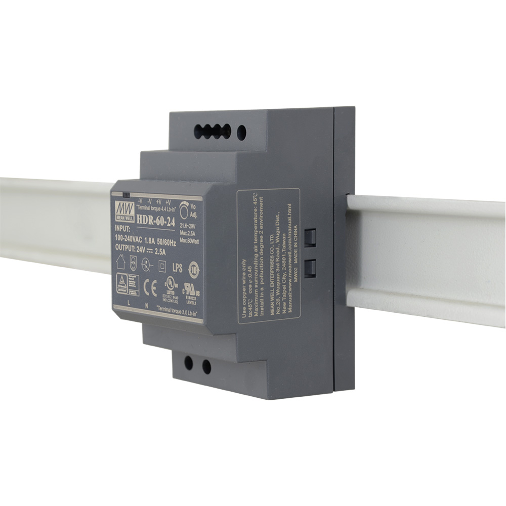 Hutschienennetzteil 24VDC, 3,83A, 92W, DIN-Schiene, schwarz-4