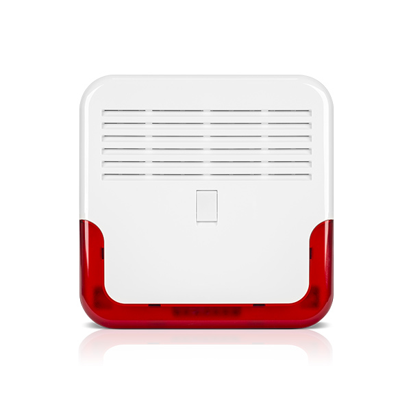 Satel Außensirene, optisch akustisch, Blitzlicht rot, bis 120 db