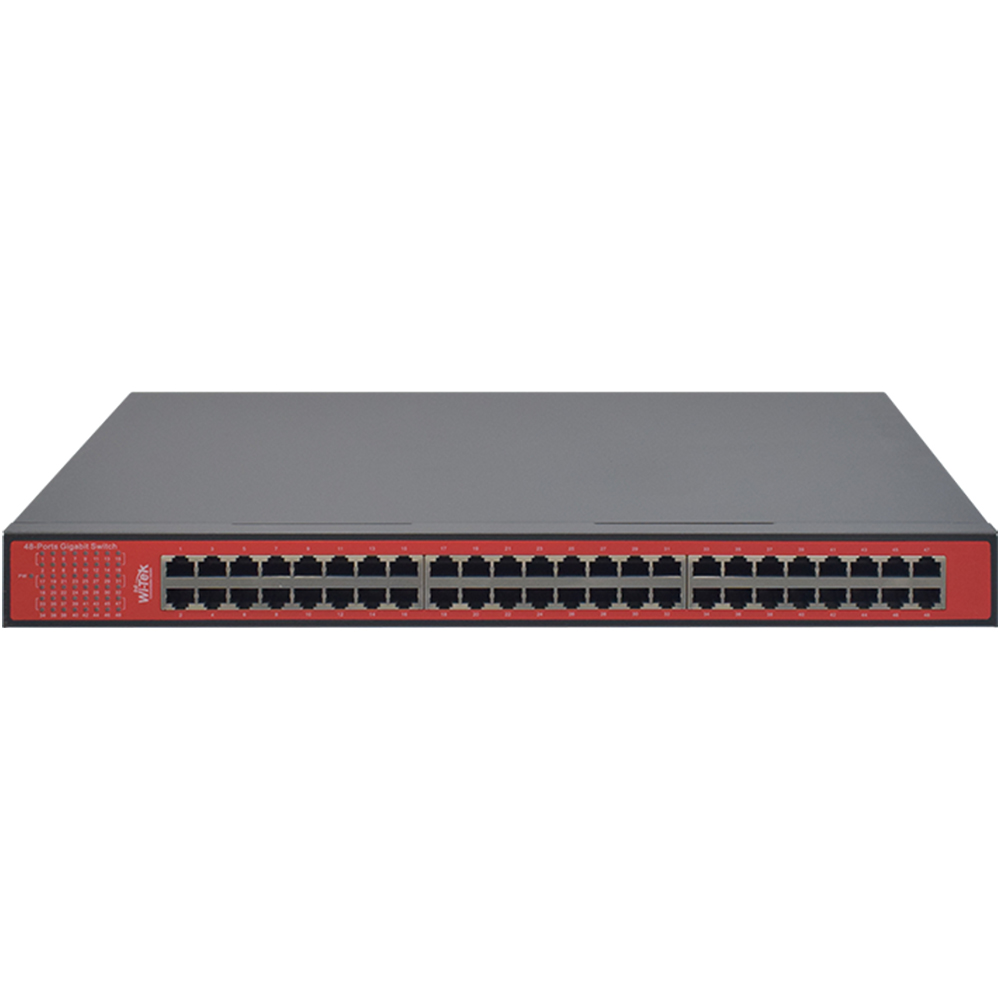 Witek Gigabit-Ethernet-Switch, 48 Ports PoE, 250m, Desktop, Wandmontage-3