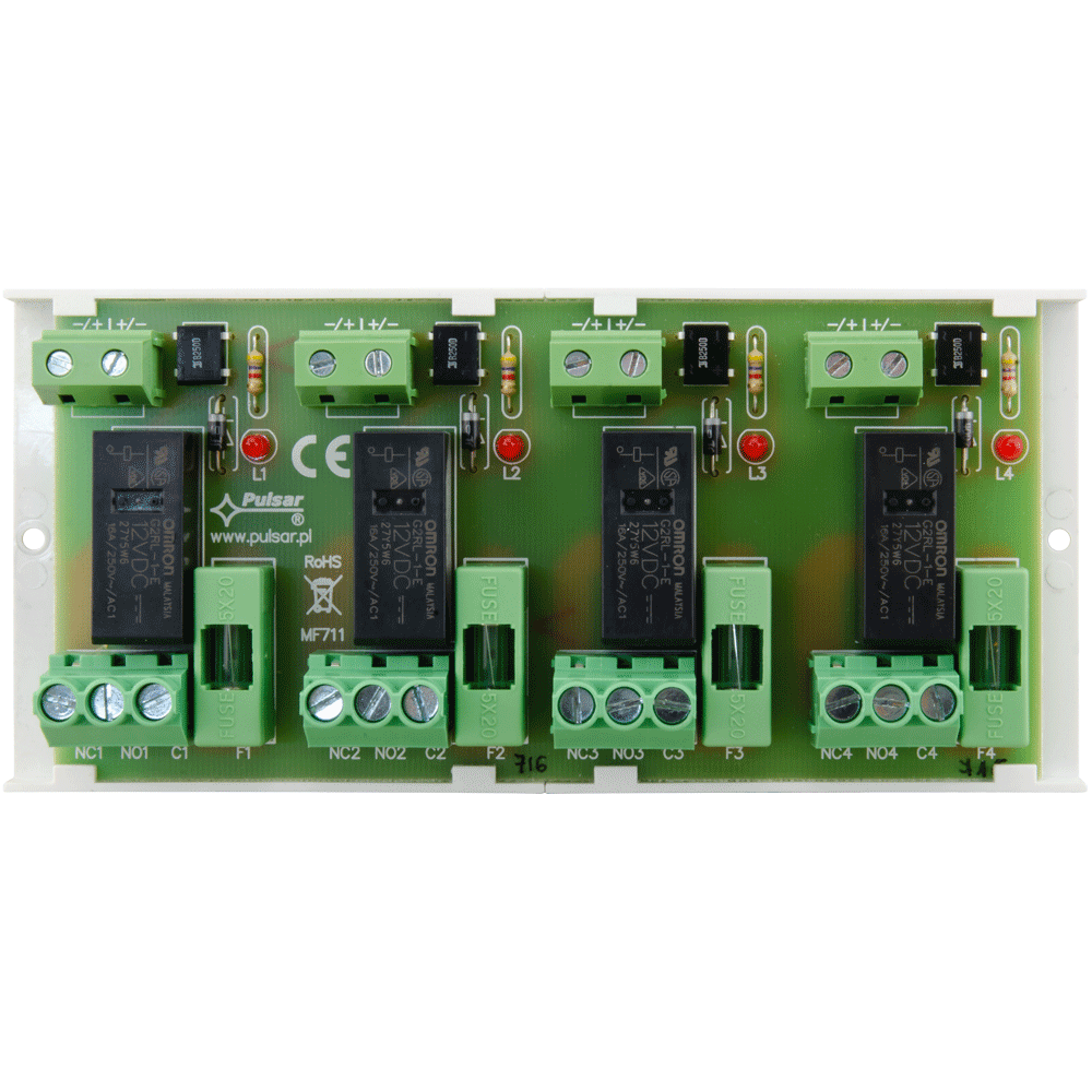 Universal-Relais 12VdC/VAC, 4 Relais-1