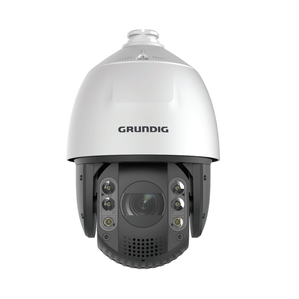 Grundig IP-PTZ-Dome-Kamera, 2MP, 4,8 – 153 mm, IR200m, IK10, IP66-1