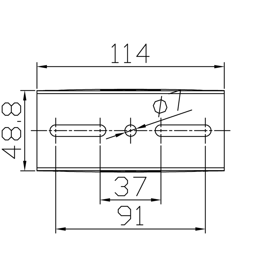 Hängeadapter Ø38mm, Länge 550mm, weiß-3