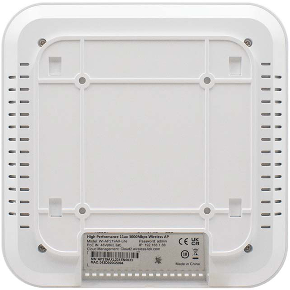 Wi-Tek WLAN Access Point, 2,4 GHz, 5 GHz, weiß, Decke-1