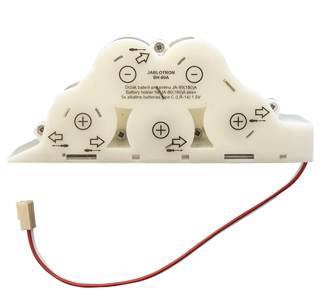 BH-80A Jablotron Halterung für Alkaline Batterien für Außensirenen