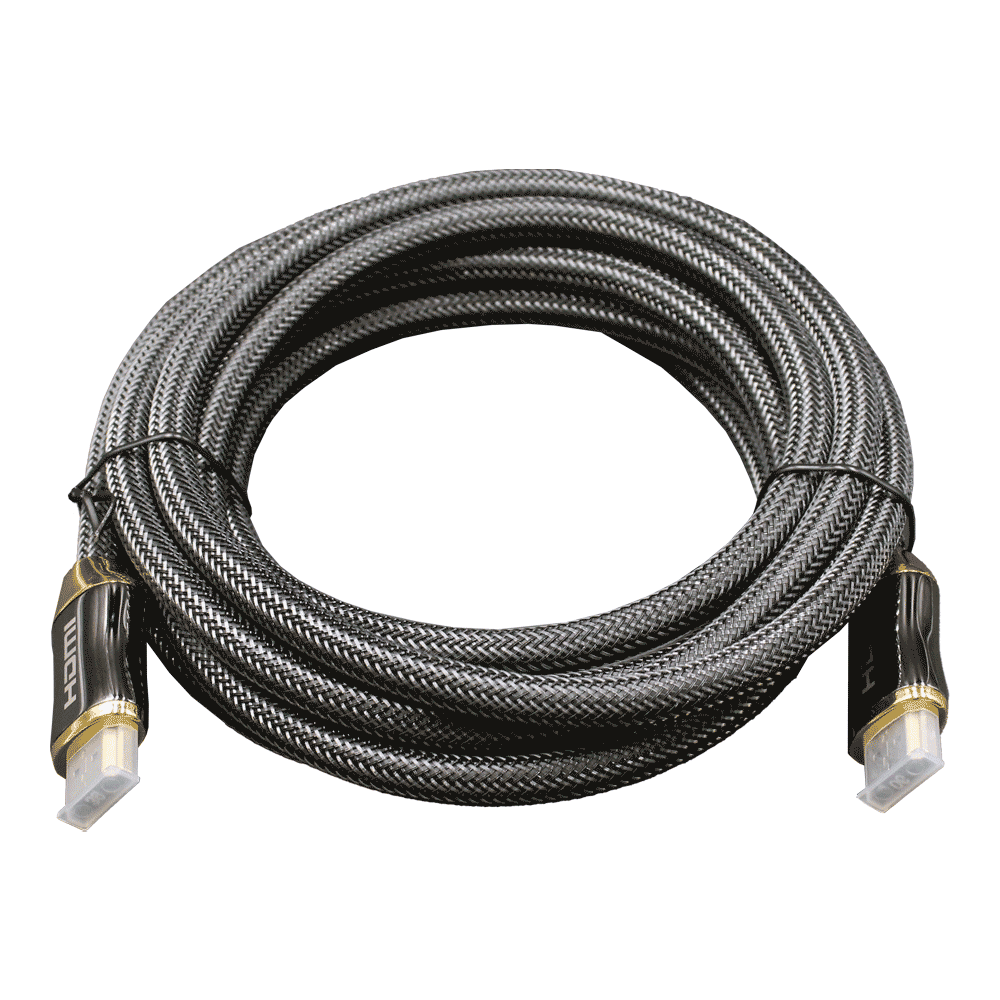 HDMI Kabel, vergoldet, grau-schwarz, 5m-1